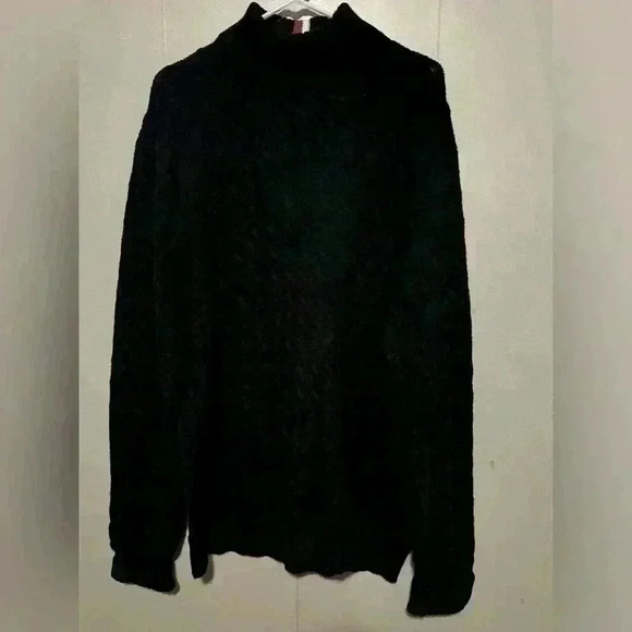 Tommy Hilfiger Half Turtleneck Cable Knit Sweater Navy Mens Sz XL - Picture 1 of 5